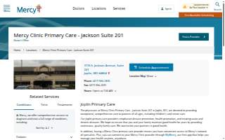 Mercy Clinic Primary Care - Jackson Suite 201 website
