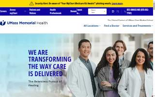 UMass Memorial Health - Milford Regional Medical Center website