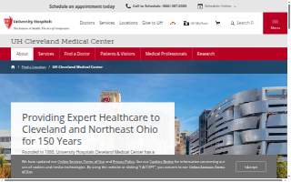 UH Cleveland Medical Center website