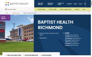 Baptist Health Richmond website