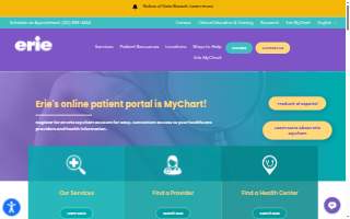 Erie Evanston/Skokie Health Center website