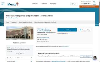 Mercy Emergency Department - Fort Smith website