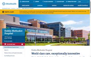 OhioHealth Dublin Methodist Hospital and Emergency Department website