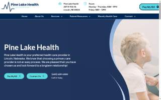Pine Lake Health website
