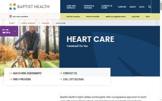 Baptist Health Richmond Heart Care website