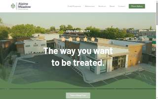 Alpine Meadow Rehab & Nursing website