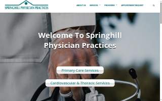 Springhill Physician Practices website