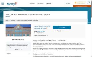Mercy Clinic Diabetes Education - Fort Smith website