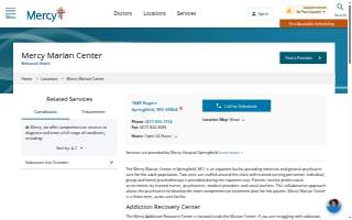 Mercy Marian Center website