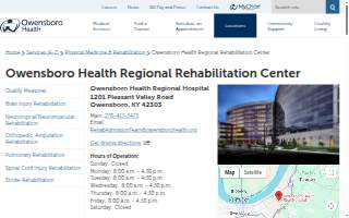 Owensboro Health Regional Rehabilitation Center website