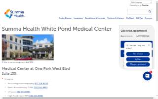 Summa Health Center at One Park West website