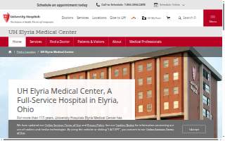 UH Elyria Medical Center website