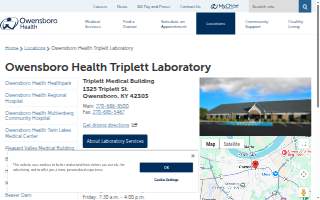 Owensboro Health Laboratory Triplett website