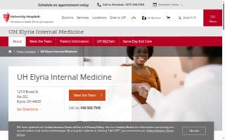 UH Elyria Internal Medicine website