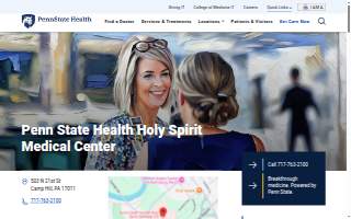 Penn State Health Holy Spirit Medical Center website