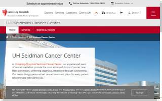 UH Seidman Cancer Center website