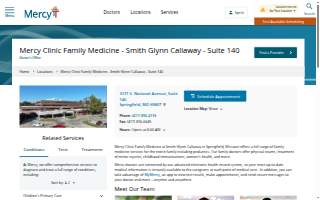 Mercy Clinic Family Medicine - Smith Glynn Callaway - Suite 140 website