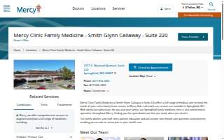 Mercy Clinic Family Medicine - Smith Glynn Callaway - Suite 220 website