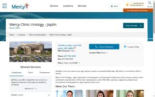 Mercy Clinic Urology - Joplin website