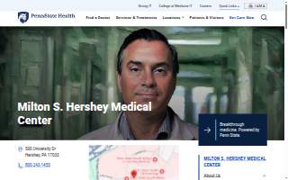 Penn State Health Milton S. Hershey Medical Center website