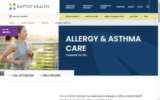 Baptist Health Richmond Allergy & Asthma website