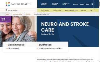 Baptist Health Richmond Neuro & Stroke Care website