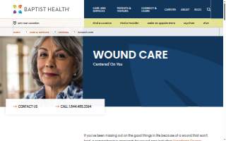 Baptist Health Richmond Wound Care website