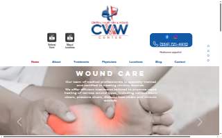 Central Valley Vein and Wound Center website
