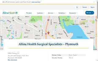 Allina Health Surgical Specialists - Plymouth website