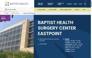 Baptist Health Surgery Center Eastpoint website
