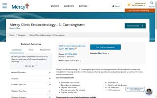 Mercy Clinic Endocrinology - S. Cunningham website