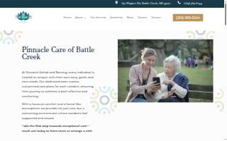Pinnacle Care of Battle Creek website