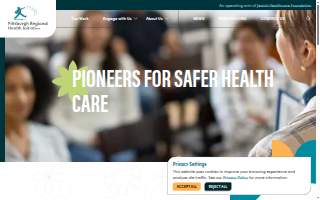 Pittsburgh Regional Healthcare website