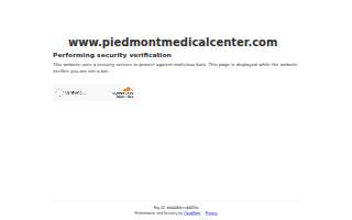 Piedmont Medical Center website