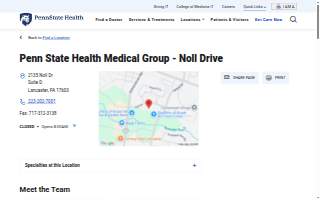 Penn State Health Medical Group - Noll Drive website