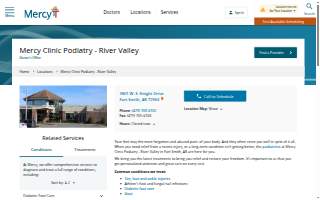 Mercy Clinic Podiatry - River Valley website