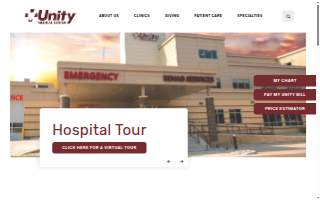 Unity Medical Center website