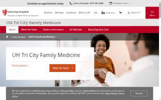 UH Tri City Family Medicine website