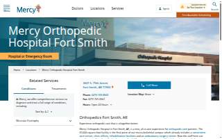 Mercy Orthopedic Hospital Fort Smith website