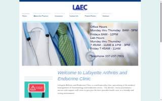 Lafayette Arthritis and Endocrine Clinic website