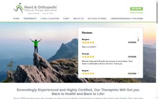 Hand and Orthopedic Rehab website