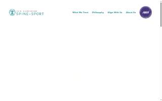 New Hampshire Spine and Sport website