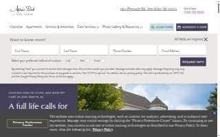 Atria Park of Ann Arbor website