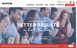 Focusmaster Fitness website