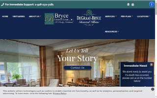Bryce Funeral Home Inc website