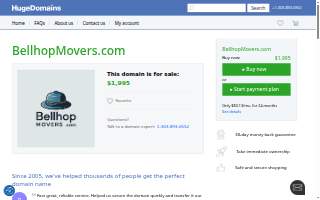 Bellhop Movers of Raleigh website