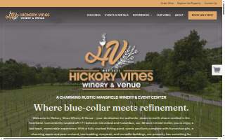 Hickory Vines Winery and Venue website