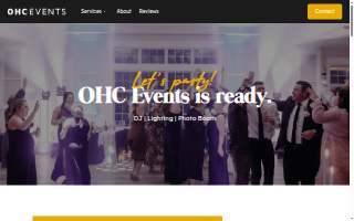 OHC Events | DJ & Photo Booths website