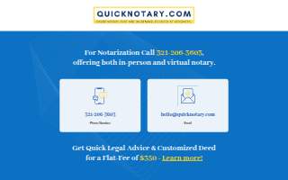Quick Notary US website