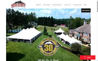 Ohio Tents Tables & Chairs website